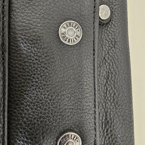 NWT Women's Harley Davidson 1W Black Leather Riding Chaps - Picture 2 of 11